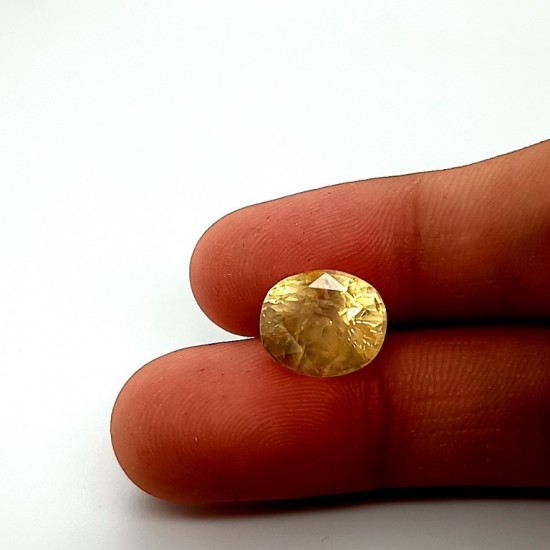 Yellow Sapphire (Pukhraj) 7.50 Ct Good quality Yellow Sapphire (Pukhraj) 7.50 Ct Good quality